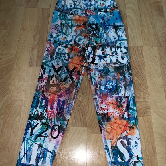 Activefit: Multi-Colored Exercise Leggings - Picture 3 of 5